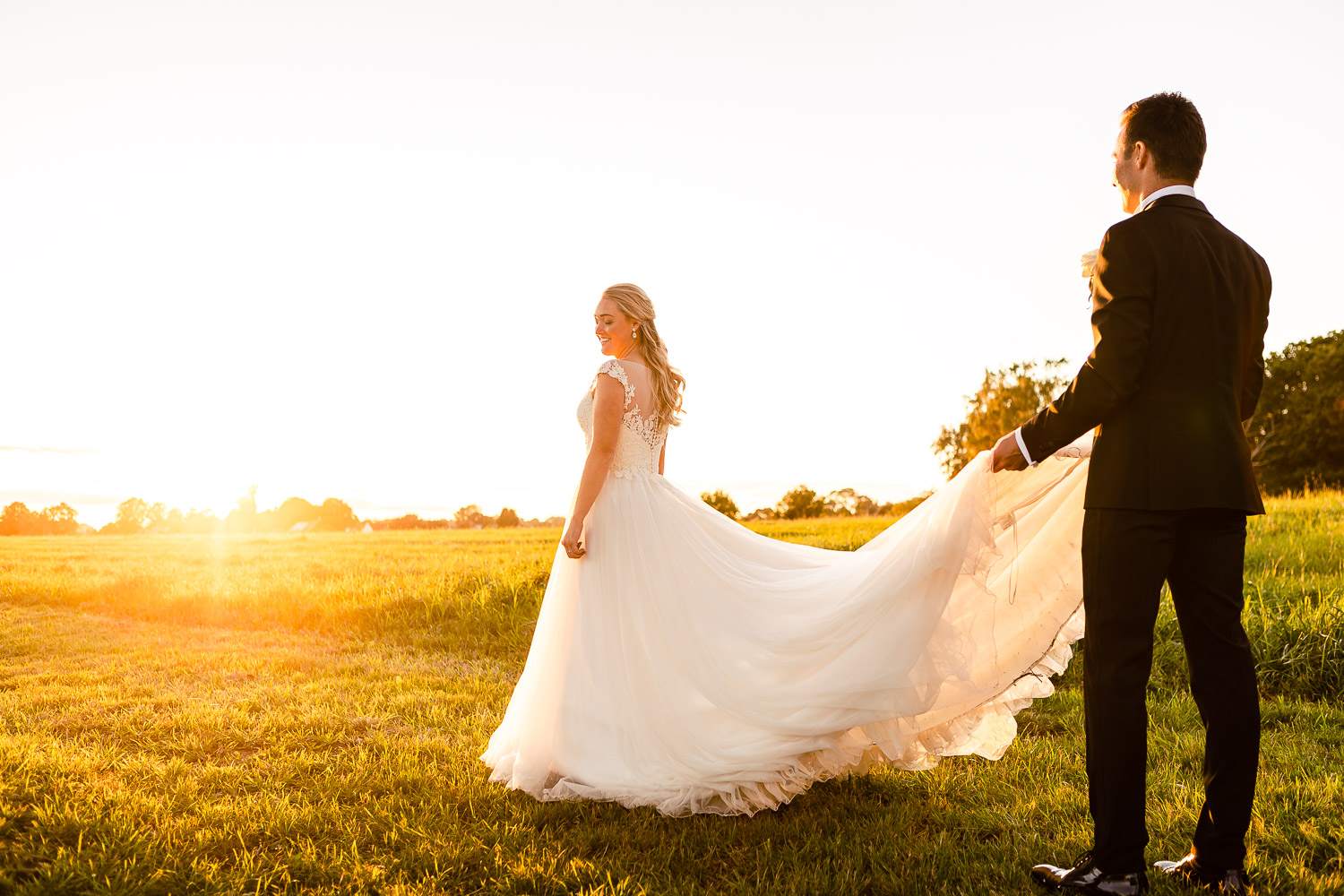Fotoschema bröllop — golden hour bröllopsfotografering i Skåne