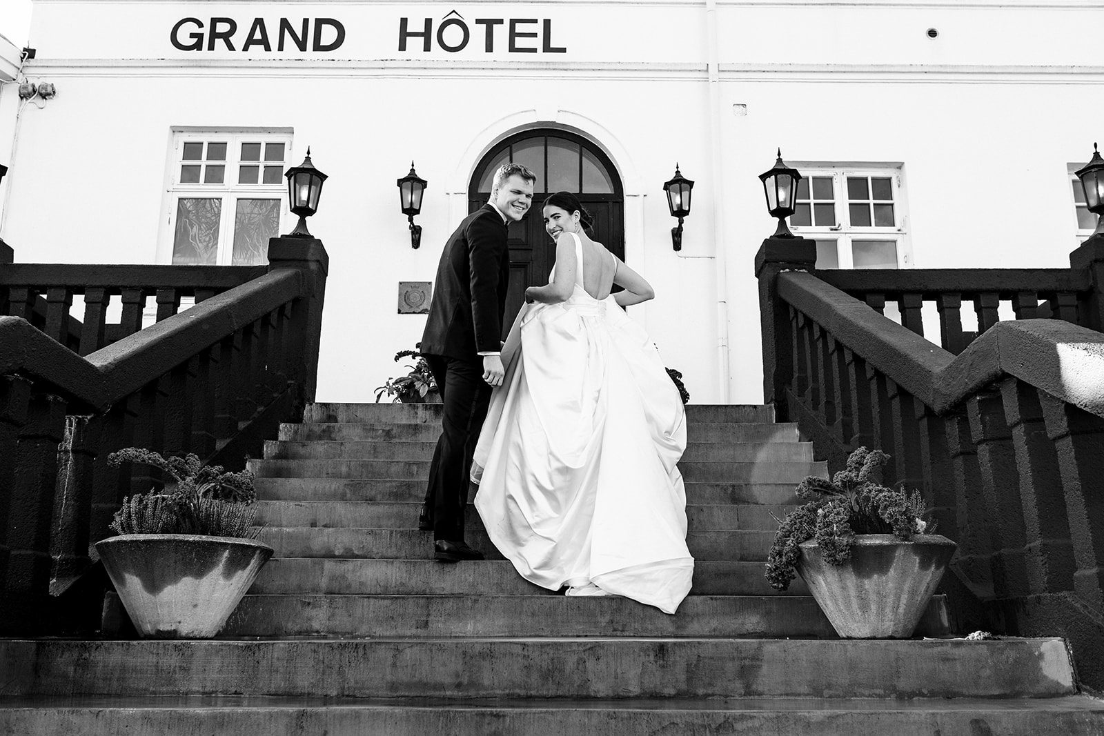 Middag i restaurang Maritime på Grand Hôtel Mölle med takmålningar och havsutsikt